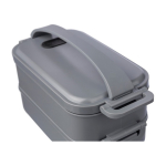Lunchbox mit 2 Ebenen aus recyceltem PP und luftdichtem Deckel, 800ml achte Ansicht