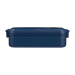 Lunchbox 800 ml Kunststoff mikrowellengeeignet mit Schnallenverschluss farbe blau erste Ansicht