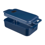 Lunchbox 800 ml Kunststoff mikrowellengeeignet mit Schnallenverschluss dritte Ansicht