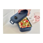 Lunchbox 800 ml Kunststoff mikrowellengeeignet mit Schnallenverschluss sechste Ansicht