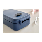 Lunchbox 800 ml Kunststoff mikrowellengeeignet mit Schnallenverschluss achte Ansicht