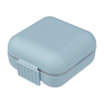 Tablettenbox aus Kunststoff mit 5 Einzelkammern vierte Ansicht