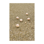 Boule-Spiel mit Holzkugeln in Baumwolltasche erstes Detailbild