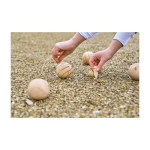 Boule-Spiel mit Holzkugeln in Baumwolltasche neunte Ansicht