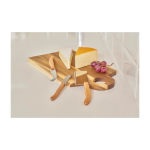 Set mit Käsemessern oder Wurstmessern in Tasche mit Klettverschluss achte Ansicht