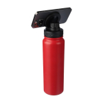 Edelstahlflasche 800 ml doppelwandig mit Handyhalter-Deckel erste Ansicht