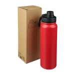 Edelstahlflasche 800 ml doppelwandig mit Handyhalter-Deckel zweites Detailbild