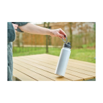 Edelstahlflasche 800 ml doppelwandig mit Handyhalter-Deckel drittes Detailbild