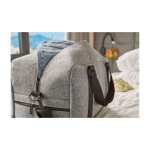 Sporttasche aus RPET-Filz mit kleinem Frontfach achte Ansicht