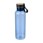 RPET-Flasche mit Bambusdetail und Trageriemen am Deckel, 750 ml erste Ansicht