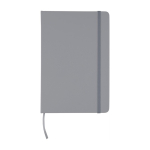 Notizbuch A5 liniert Hardcover aus rPET, abgestimmtes Design farbe grau erste Ansicht