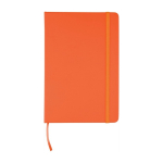 Notizbuch A5 liniert Hardcover aus rPET, abgestimmtes Design farbe orange erste Ansicht