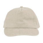 5-Panel-Kappe in verschiedenen Farben mit Washed-Effekt, 240 g/m² farbe beige erste Ansicht