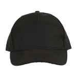 Polyesterkappe mit Belüftungslöchern auf der Rückseite farbe schwarz erste Ansicht