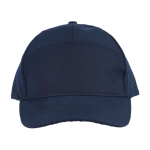 Polyesterkappe mit Belüftungslöchern auf der Rückseite farbe blau erste Ansicht