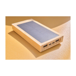 Externe Solarbatterie aus Bambus mit Ladeanzeige, 10.000 mAh neunte Ansicht