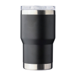 Edelstahlbecher 350 ml recycelt mit Keramikbeschichtung farbe schwarz erste Ansicht