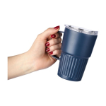 Take-Away-Becher aus recyceltem Edelstahl mit Henkel, 450 ml siebte Ansicht