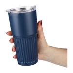 Edelstahlbecher aus recyceltem Material mit Schiebedeckel, 500 ml sechste Ansicht