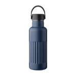Edelstahlflasche aus recyceltem Material mit Tragegriffdeckel, 500 ml farbe blau erste Ansicht