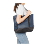 Wasserabweisende Umhängetasche mit Frontfach farbe blau dritte Ansicht