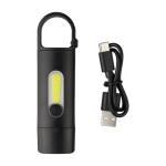 Taschenlampe mit 3 Leuchtmodi und Karabiner fünfte Ansicht