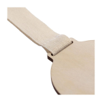Holzmedaille mit Baumwollband und Sicherheitsverschluss siebte Ansicht