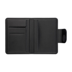 Reisepasshülle aus recyceltem Kunstleder mit integriertem Tracker dritte Ansicht