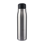 Auslaufsichere Edelstahlflasche mit Kordelgriff, 500 ml farbe silber erste Ansicht