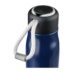 Auslaufsichere Edelstahlflasche mit Kordelgriff, 500 ml achte Ansicht