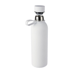 Flasche aus recyceltem Edelstahl mit gummierter Oberfläche und Trageriemen, 500 ml sechste Ansicht