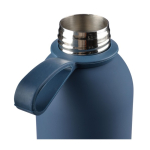 Flasche aus recyceltem Edelstahl mit gummierter Oberfläche und Trageriemen, 500 ml neunte Ansicht