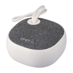 Kabelloser Lautsprecher 3 W mit rPET-Stoff & Trageschlaufe farbe weiß erste Ansicht