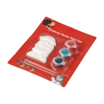 Weihnachtsanhänger Gips Weihnachtsmann zum Bemalen mit Farben dritte Ansicht