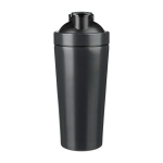 Shaker aus recyceltem Edelstahl mit Metallmischkugel, 750 ml farbe schwarz erste Ansicht