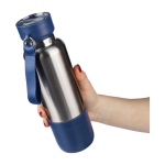 Edelstahlflasche mit Handgelenkschlaufe und Becher im Boden, 500 ml sechste Ansicht