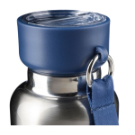 Edelstahlflasche mit Handgelenkschlaufe und Becher im Boden, 500 ml siebte Ansicht