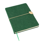 A5-Notizbuch rFilz mit Gummibandverschluss, liniert erste Ansicht