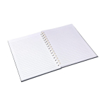 A5-Notizbuch rPET Spiralbindung mit Kartoncover, liniert fünfte Ansicht