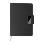 A5-Notizbuch rPU liniert & Kugelschreiber blaue Tinte farbe schwarz erste Ansicht