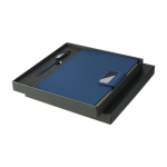 A5-Notizbuch rPU liniert & Kugelschreiber blaue Tinte erstes Detailbild