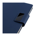 A5-Notizbuch rPU liniert & Kugelschreiber blaue Tinte