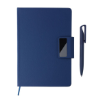 A5-Notizbuch rPU liniert & Kugelschreiber blaue Tinte sechste Ansicht