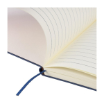 A5-Notizbuch mit Samteffekt im oberen Bereich, linierte Seiten siebte Ansicht