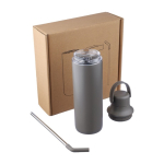 Trinkflasche aus Edelstahl mit zwei verschiedenen Verschlüssen, 500 ml drittes Detailbild