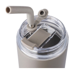 Trinkflasche aus Edelstahl mit zwei verschiedenen Verschlüssen, 500 ml