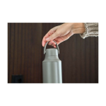 Trinkflasche aus Edelstahl mit zwei verschiedenen Verschlüssen, 500 ml