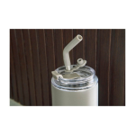 Trinkflasche aus Edelstahl mit zwei verschiedenen Verschlüssen, 500 ml