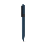 Kulli aus recyceltem Metall mit Clip und rundem Design schwarze Tinte farbe blau