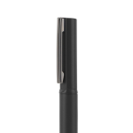 Eleganter Kulli aus 60% recyceltem Metall mit Clip farbe schwarz vierte Ansicht